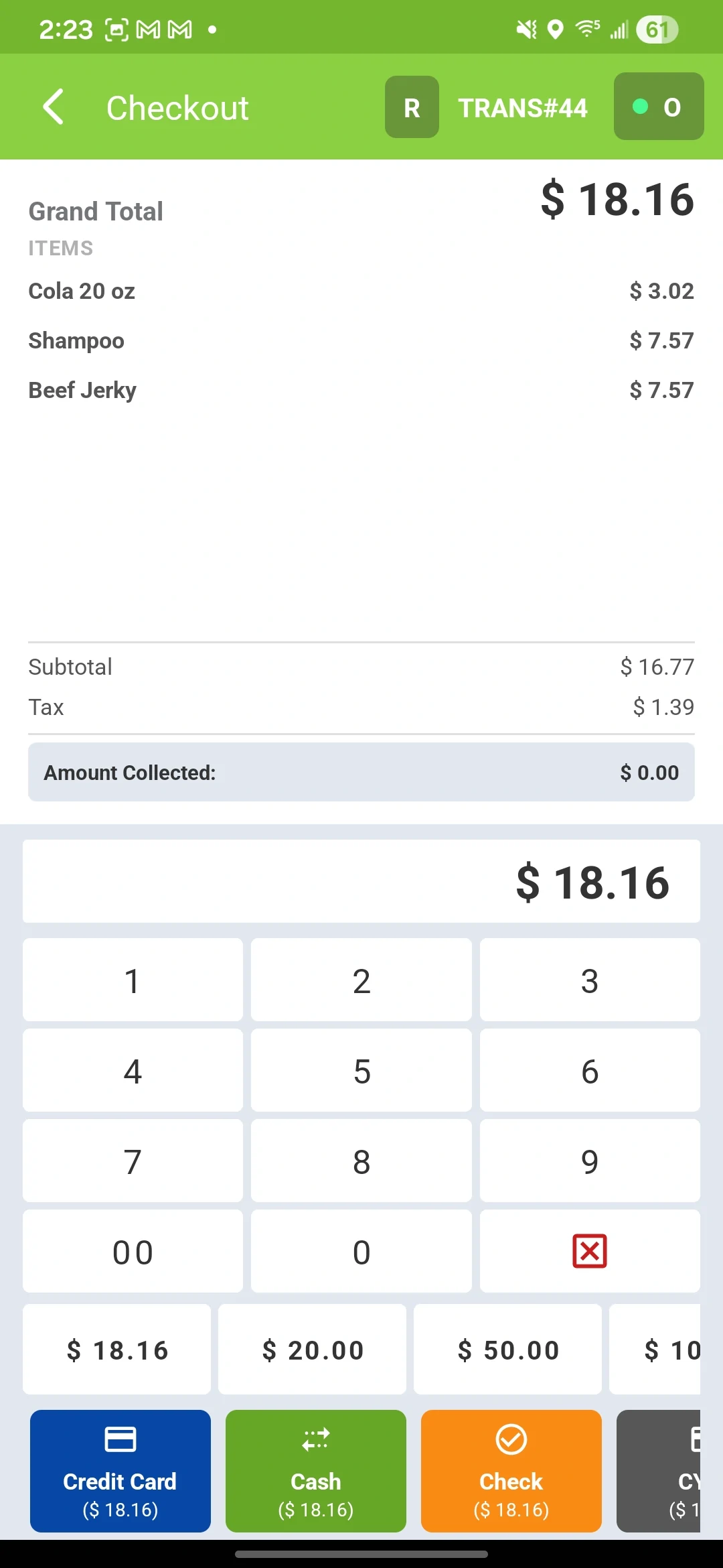 Delta1st POS Mobile Check-Out