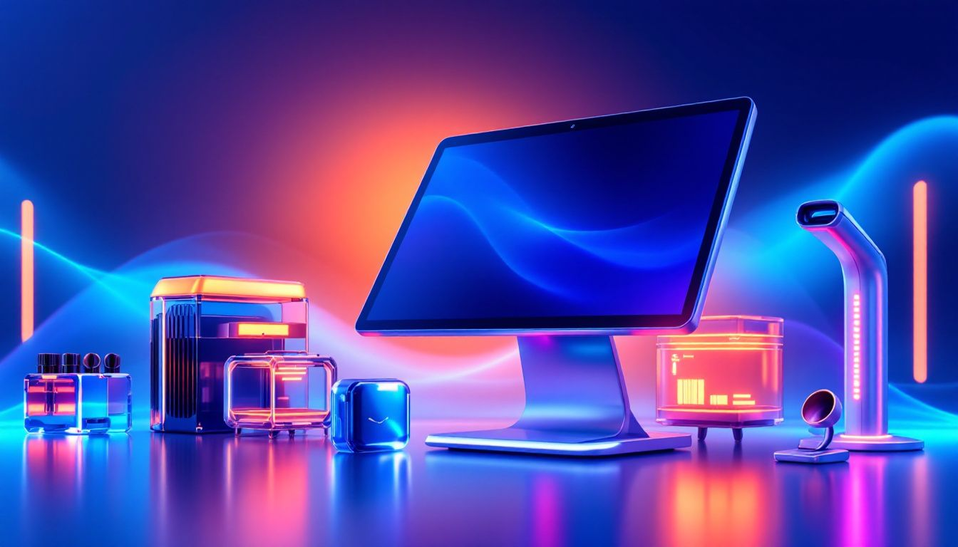 A variety of hardware devices compatible with versatile POS systems.